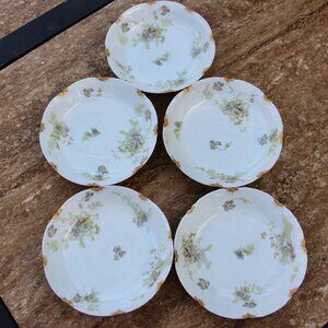 Five Haviland Berry bowls